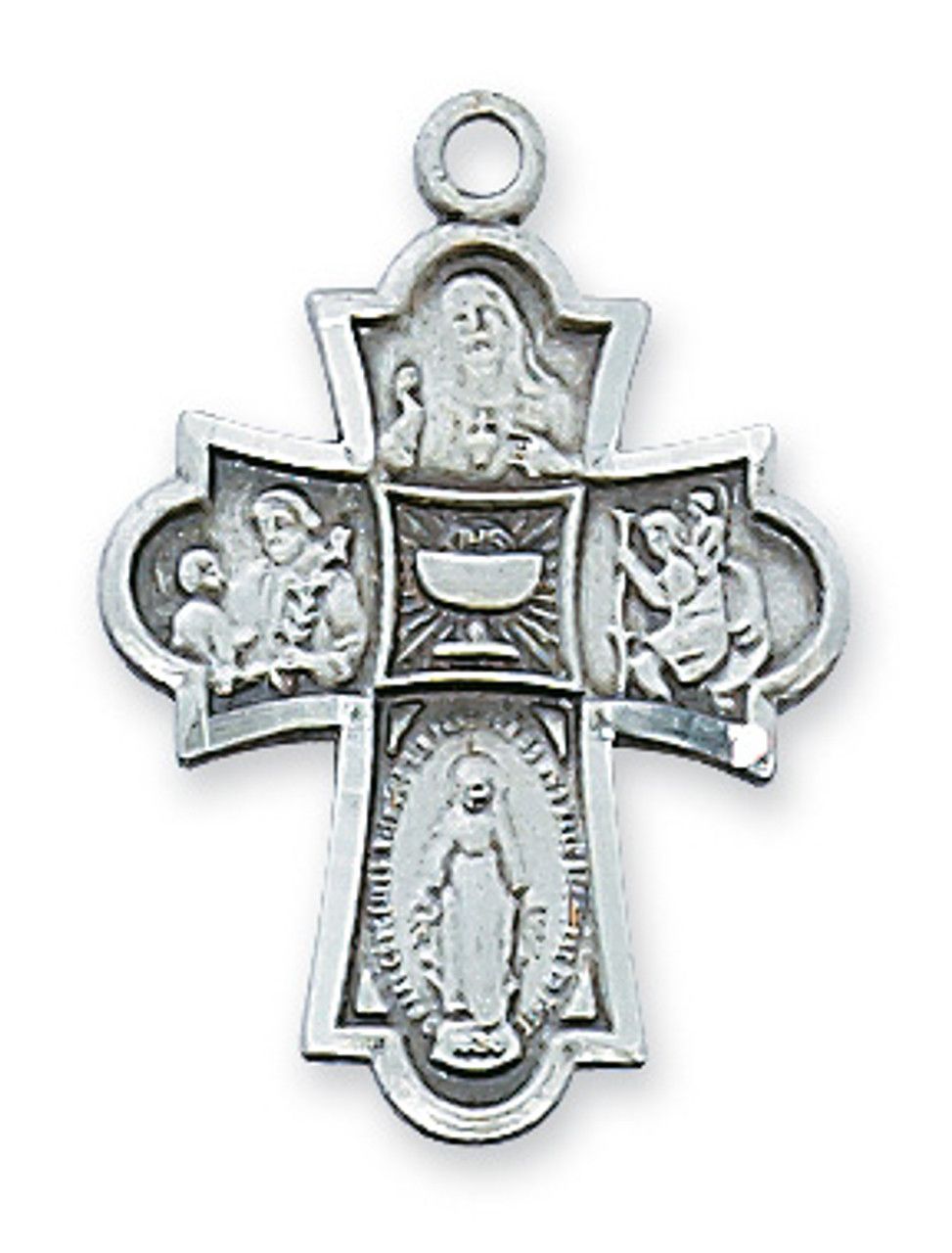 AN573P Antique 4-Way Chalice with 18in Chain