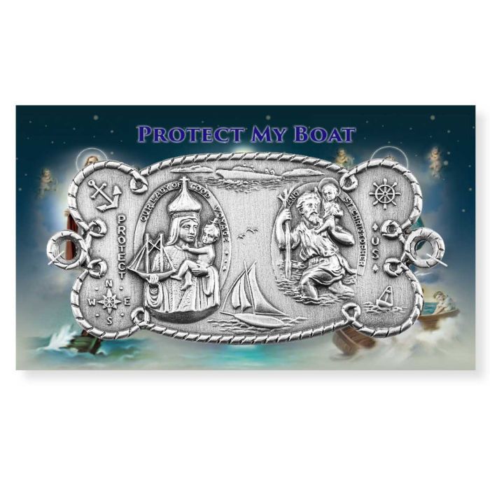 16101 Our Lady of Good voyage/St. Christopher Boat Plaque