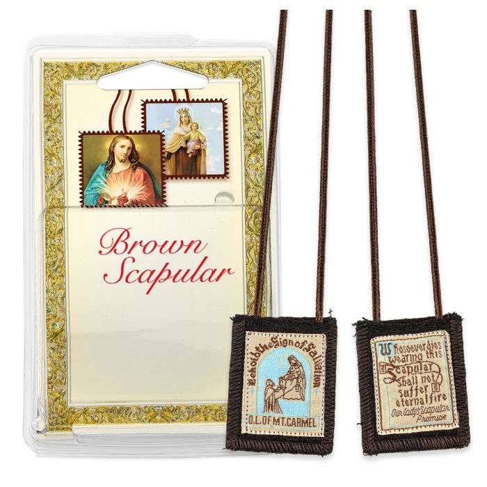      1512-309X Brown Woven Scapular