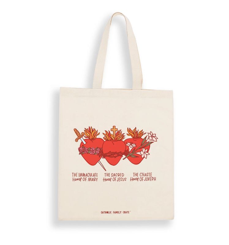       9713 Holy Family Hearts Tote