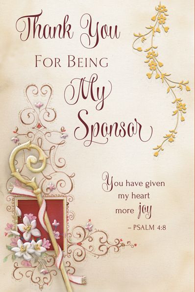 86354 Thank You Sponsor Confirmation