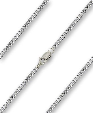 C52SN18C 18in Heavy Curb Chain Light Rhodium