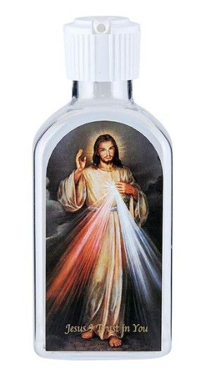 N7831 Divine Mercy Holy Water Bottle 6oz