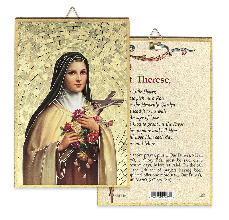 46E-340 Saint Therese Mosaic Plaque