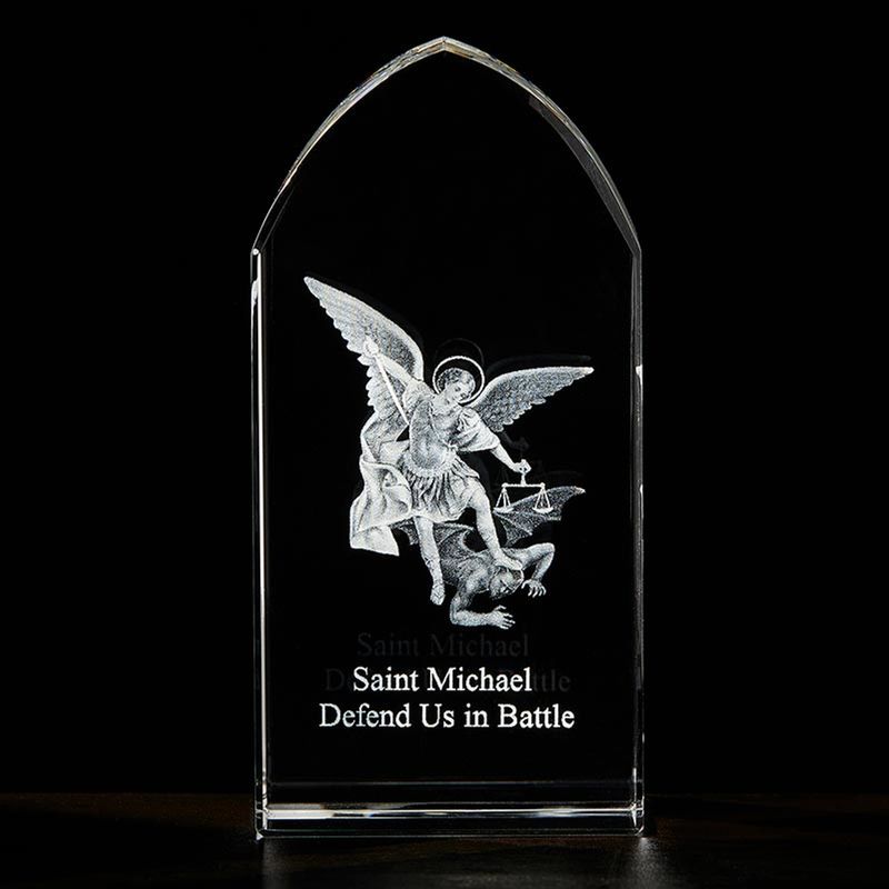 P5190 St. Micheal Etched Glass