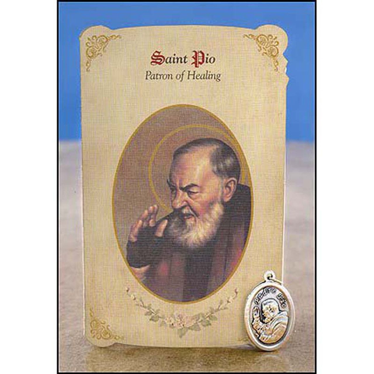 MC031 Saint Pio Healing Set/Holy Card Healing