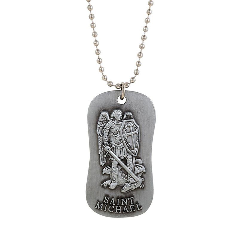 G1173 St. Micheal Dog Tag 30&quot;
