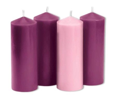 KD172 3x8in Purple and Pink Pillar Set