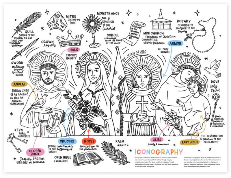 V-08 Iconography Jumbo Activity Sheet