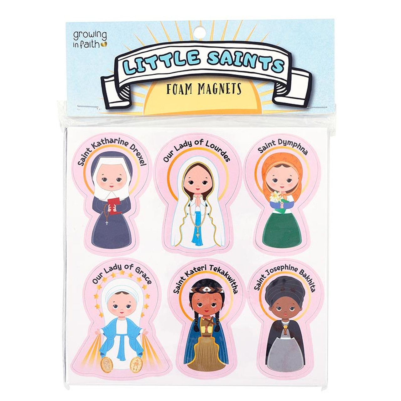 R8566 Little Saints Foam Magnets Girl