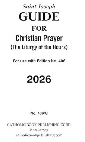       406/G 2026 Guide For Christian Prayer (Liturgy of the Hours)