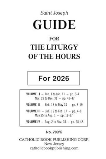 709/G Guide for Liturgy of the Hours LP