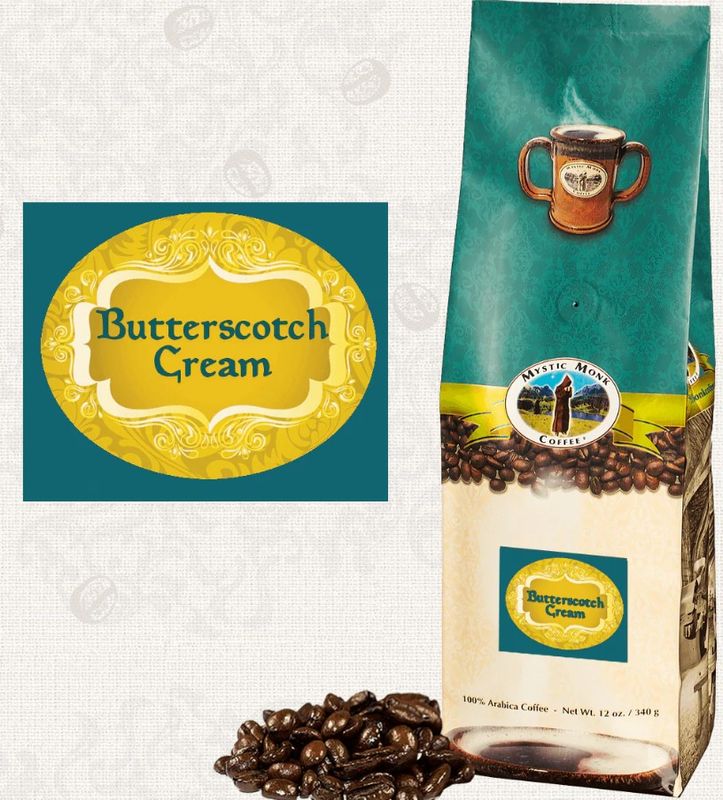       CBUTTER-RW Butterscotch Cream 12 oz Whole Bean Coffee