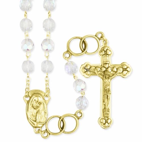 3978 Gold Crystal Wedding Rosary