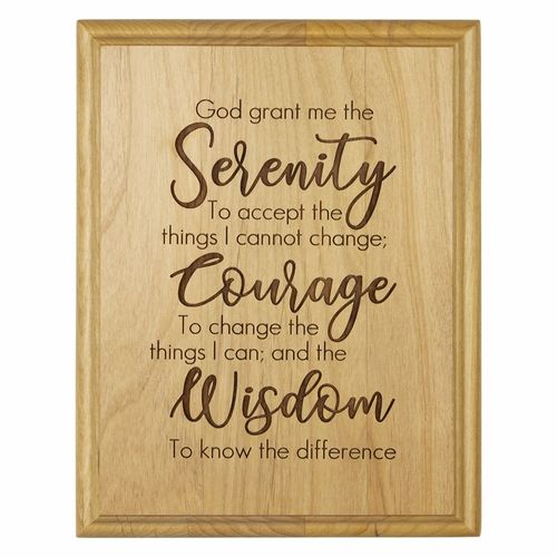 SP081002 Serenity Prayer Plaque
