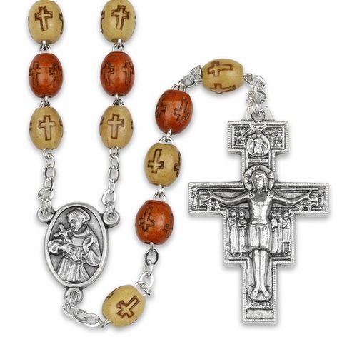 3970 Brown Saint Francis Rosary
