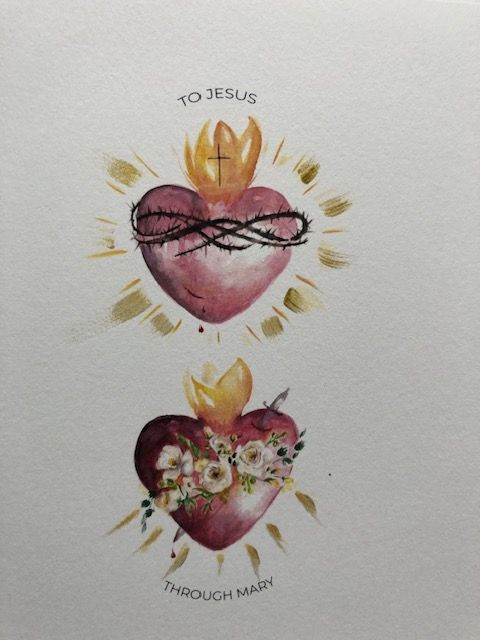 RBF03 Sacred/Immaculate Heart Card