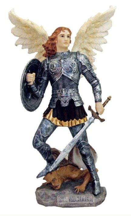 SR-76311-C St. Michael Hand Painted 9&quot;