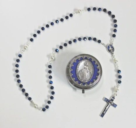 AL-182-MM Miraculous Medal Rosary w/box