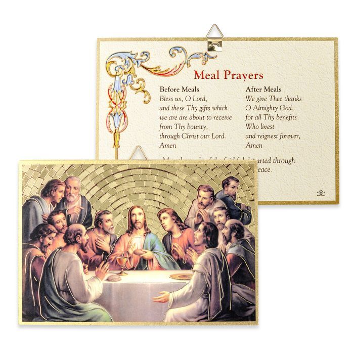46E-371 Last Supper Mosaic Plaque