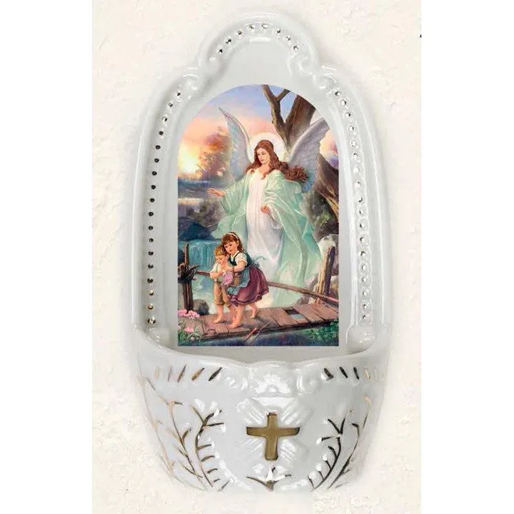 108-60-3001 Holy Water Font Guardian Angel