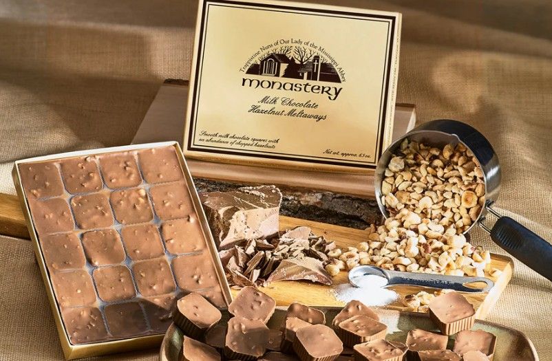 Monastery Hazelnut Meltaway Candy 6.5 oz Box