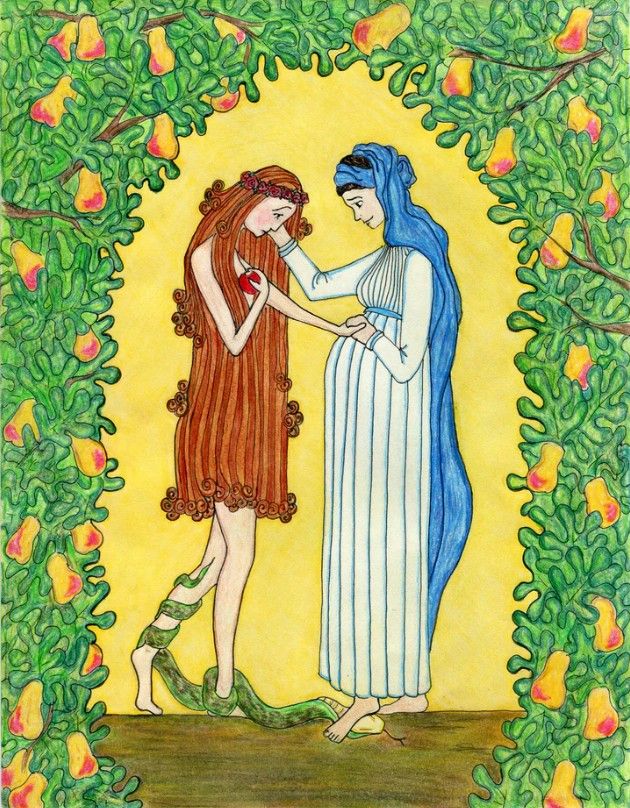 M&amp;E Mary &amp; Eve Greeting Note Card 8-card pack