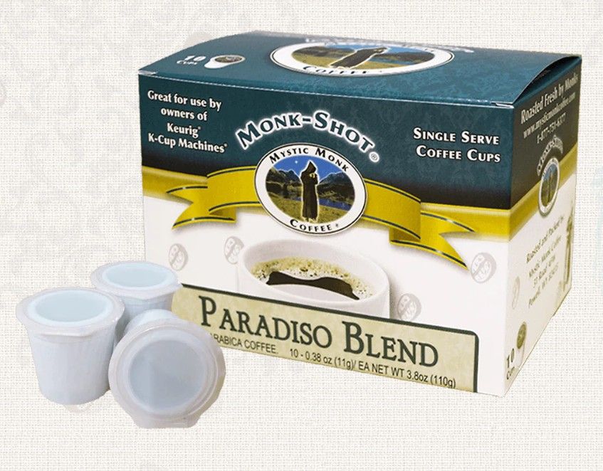       MSHCPB10 Paradiso Blend Monk Shot - Single Serve Coffee