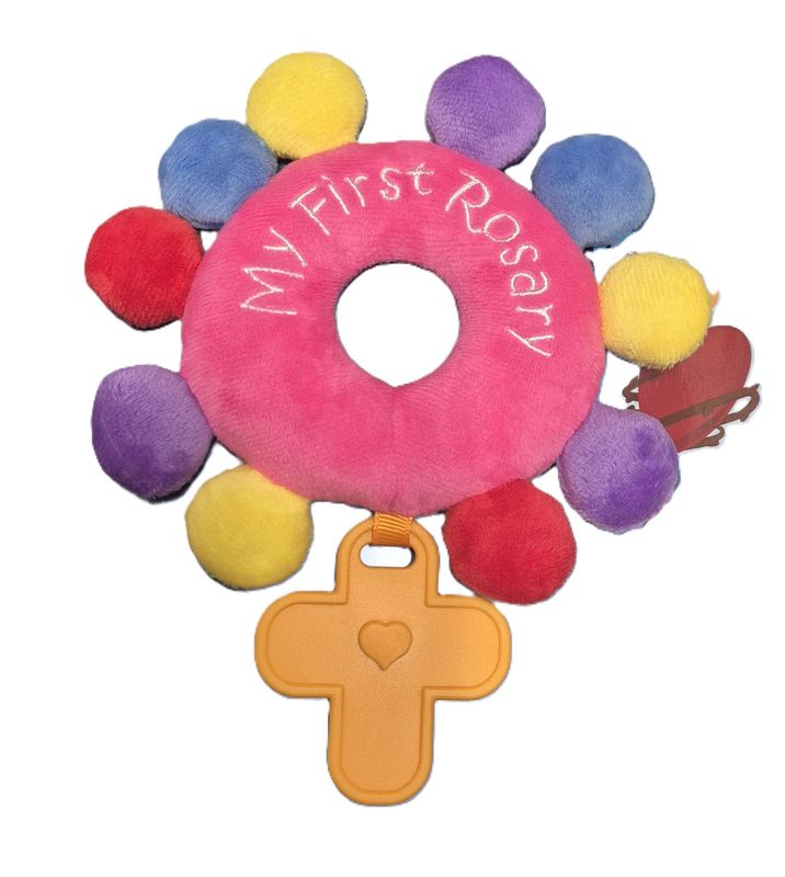 2748 My First Rosary Plush Pink