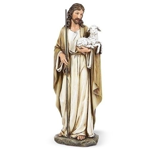 62657 10.5in Good Shepherd Statue