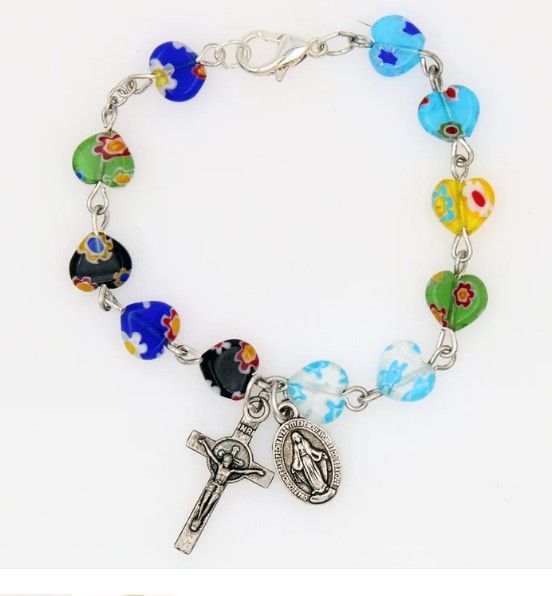      108-16-3430 Kids Murano Glass 7mm Bead Bracelet