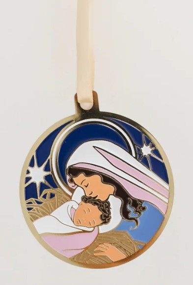       Madonna and Child Christmas Ornament