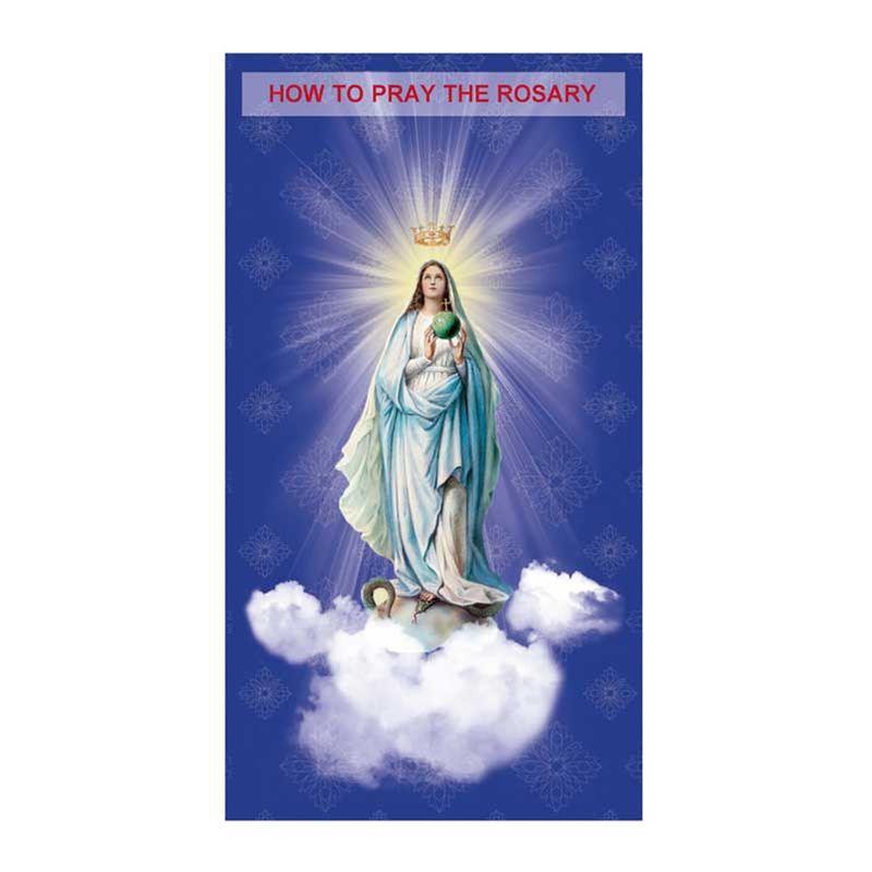      TC002 Pray Rosary TriFold Card 