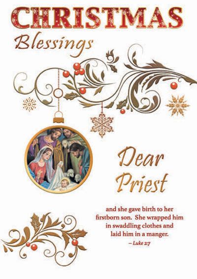 88504 Christmas Blessings Dear Priest