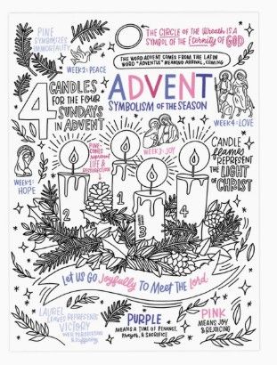       V-01 Advent Jumbo Activity Sheet 3 pk