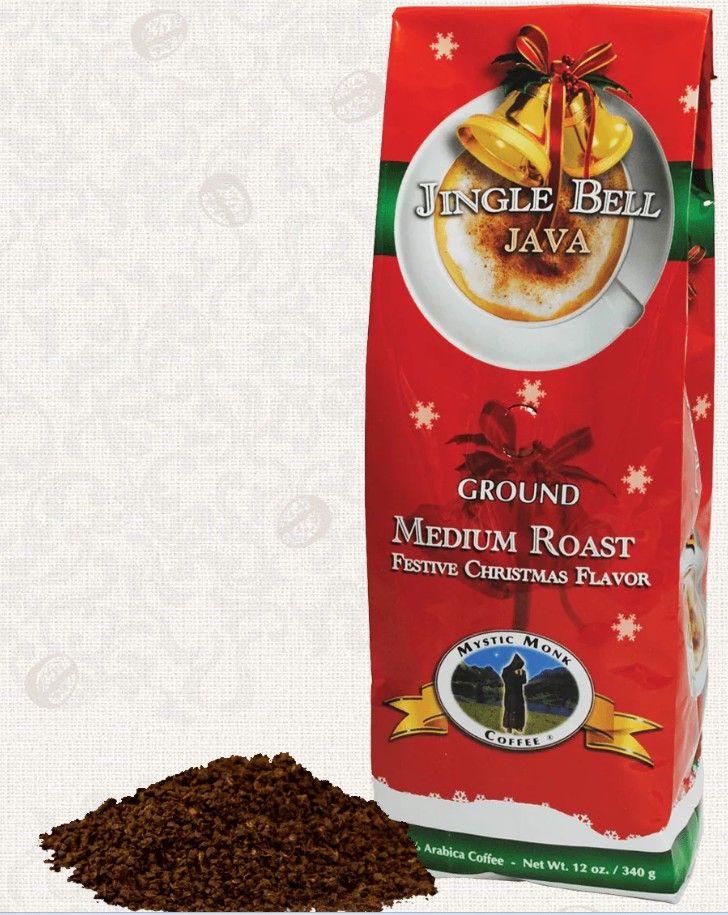      CJBJ Mystic Monk Jingle Bell Java 12 oz Ground Coffee