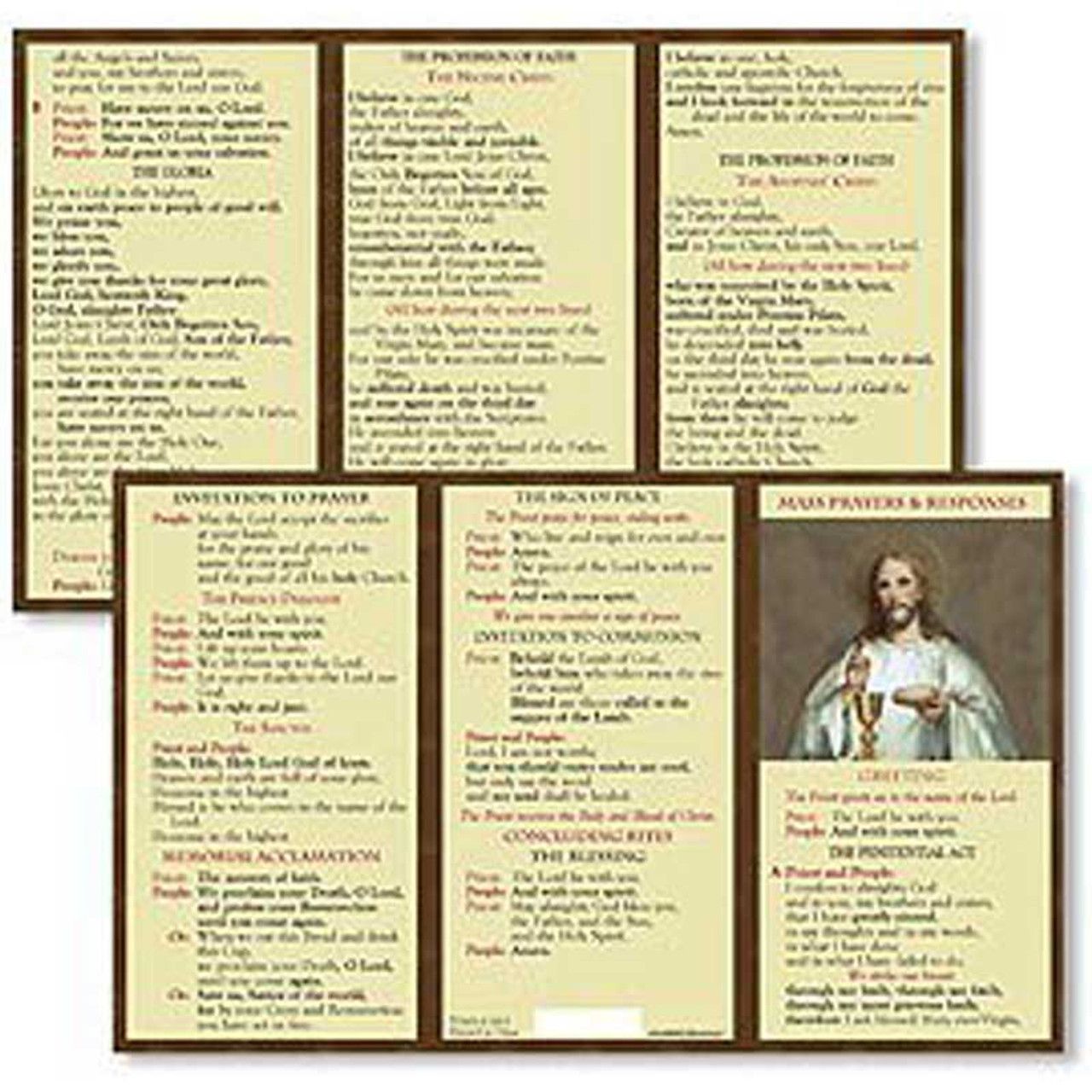       TC001 Mass Prayers TriFold Card