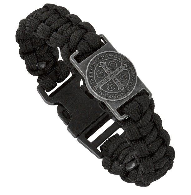 B1128C Paracord St. Benedict Bracelet