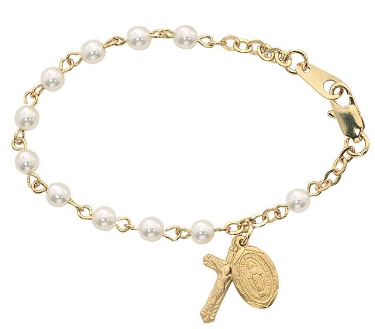 B28H 5 1/2&quot; Gold Pear Bracelet