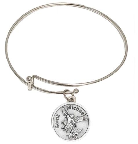 167-16-0217 Saint Michael Bangle Bracelet