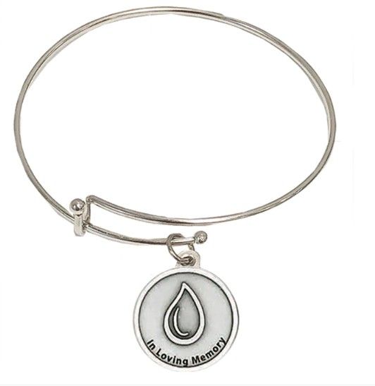 167-16-0208 In Loving Memory Bangle Bracelet