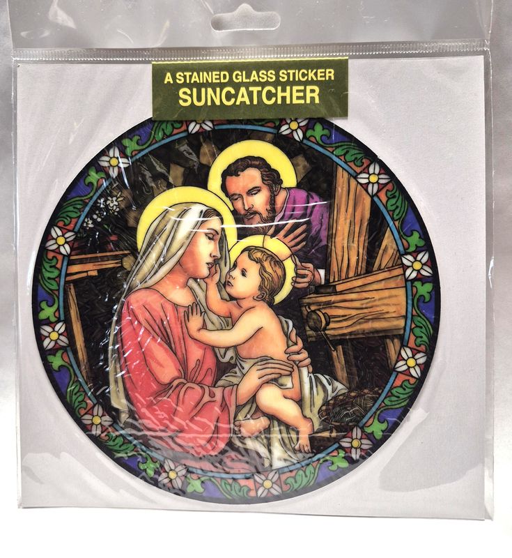        47-502-HF Holy Family Static Sticker Suncatcher