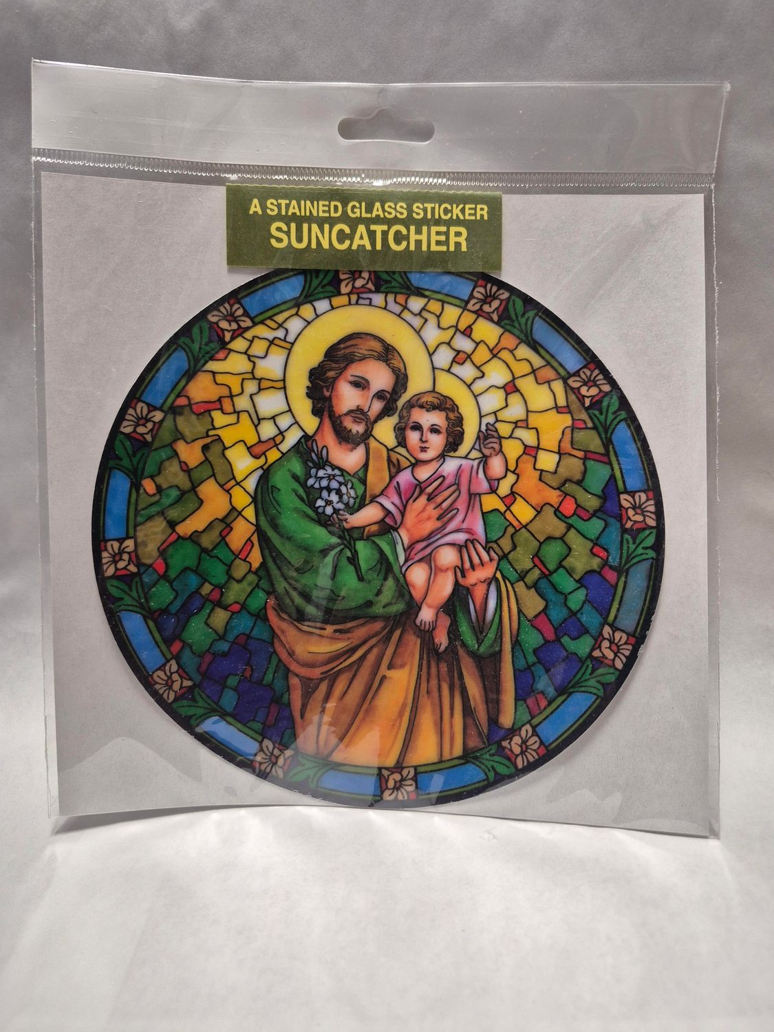 47-502-JS Saint Joseph Static Sticker Suncatcher