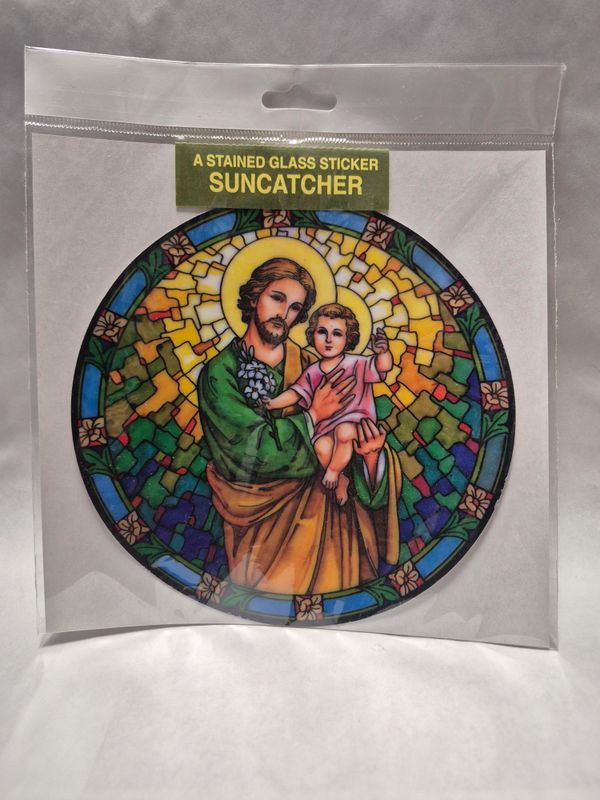 47-502-JS Saint Joseph Static Sticker Suncatcher