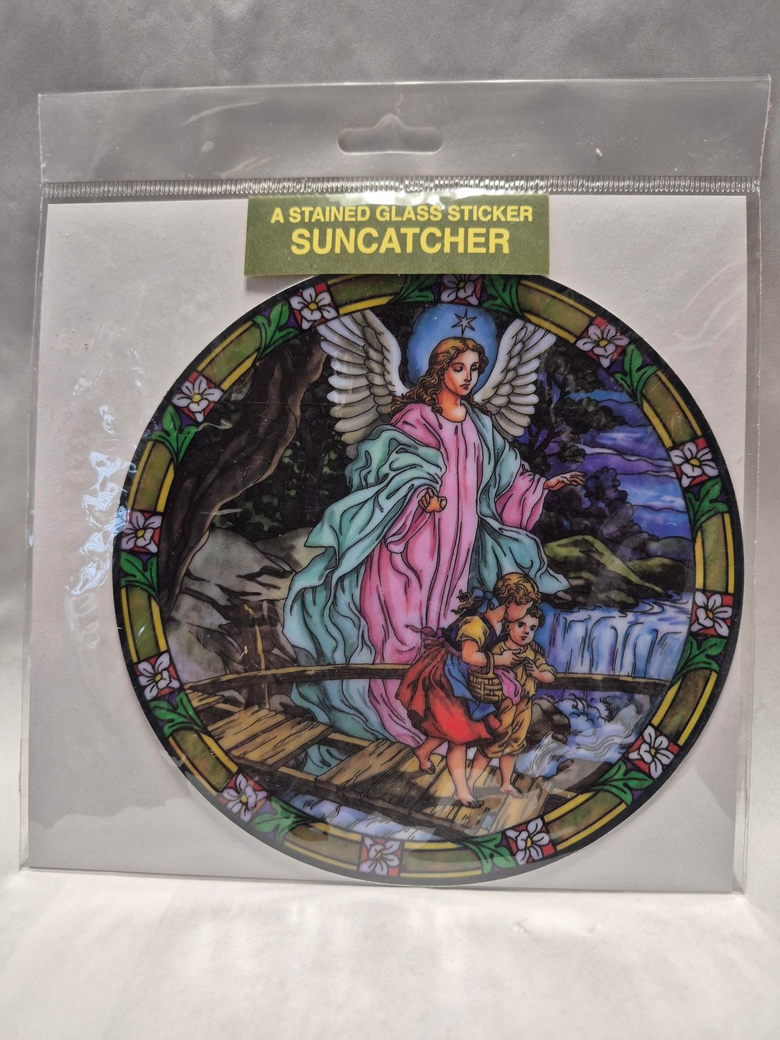47-502-GA Guardian Angel Static Sticker Suncatcher