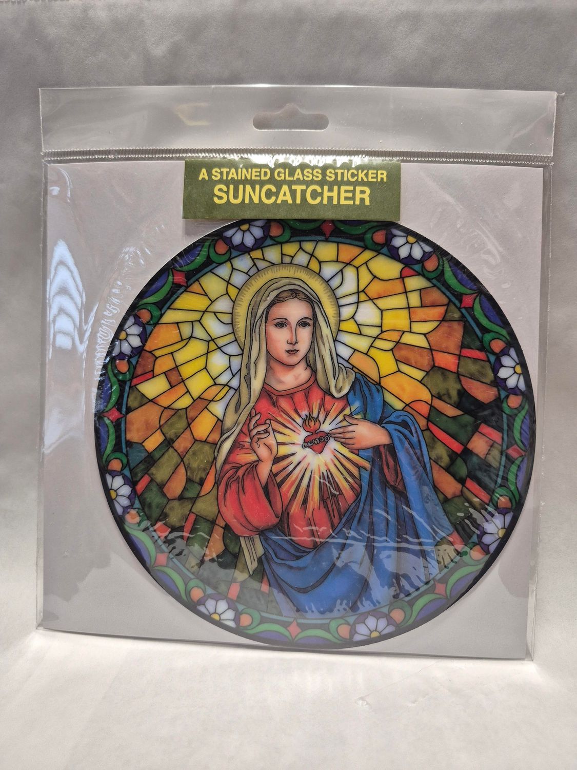 47-502-IH Immaculate Heart Static Sticker Suncatcher