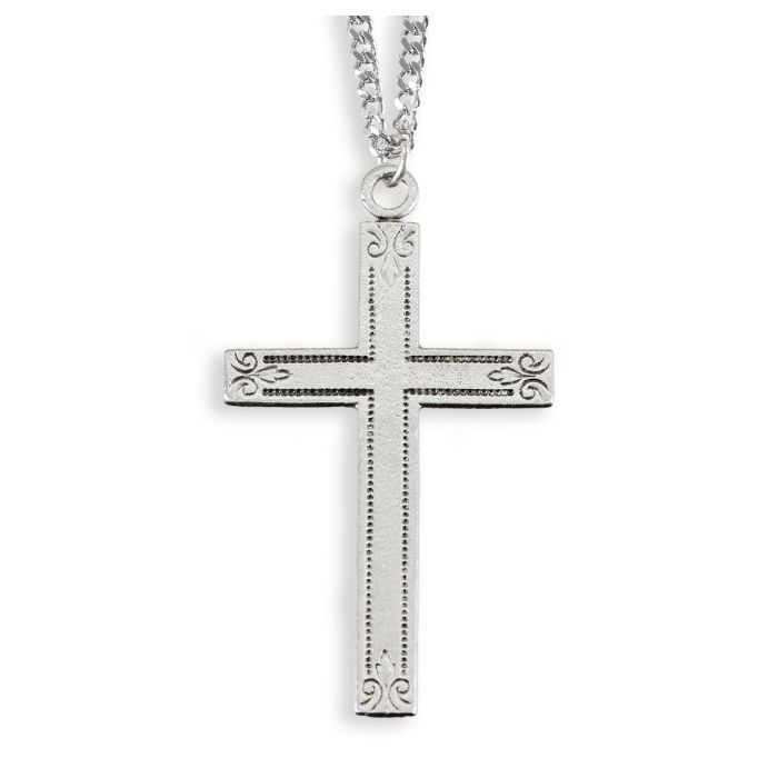 P3763-18 Pewter Cross 18&quot;