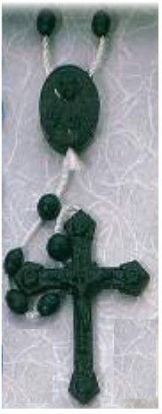 26-456-01 Black Nylon Cord Rosary