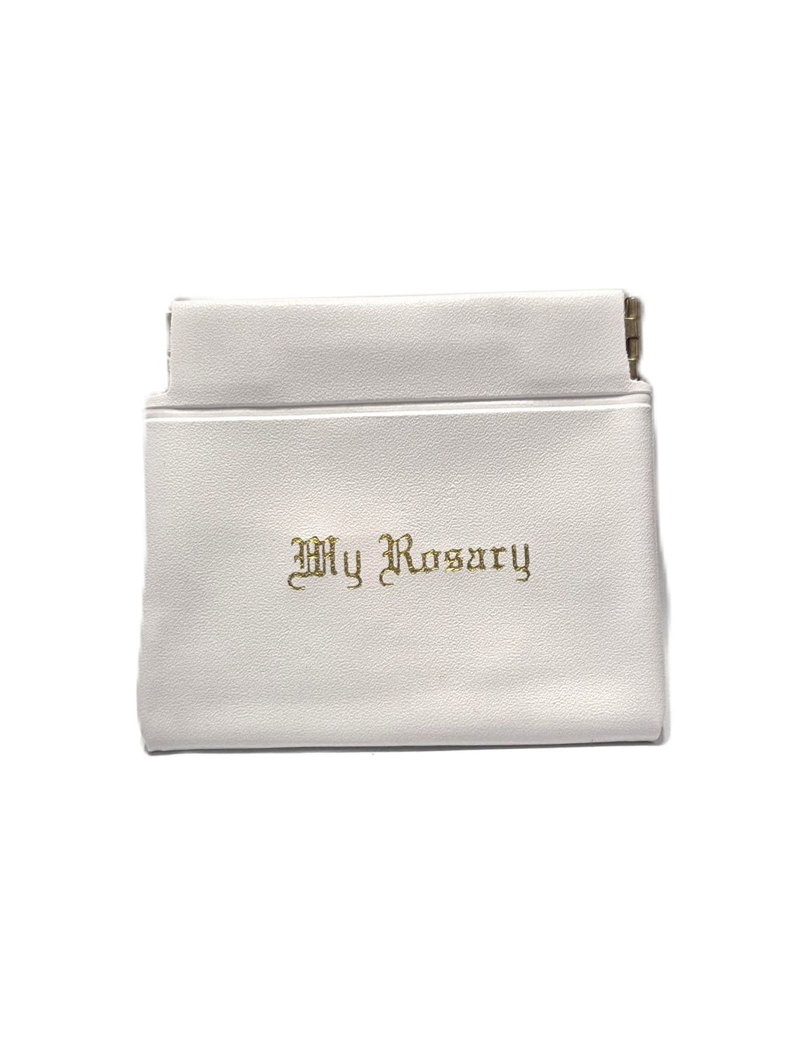 25-102-01 Rosary Pouch White