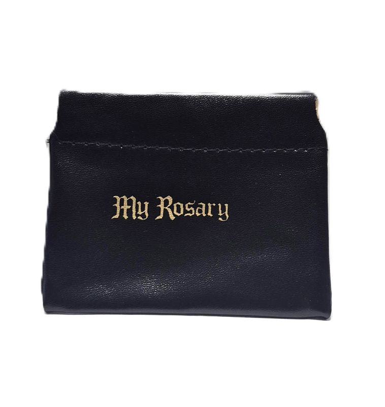 1670-01 Black Flexible Rosary Pouch
